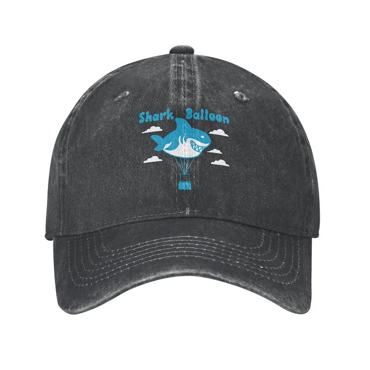 Classic Unisex Cotton SharkAir Balloon Baseball Cap Adult Adjustable Dad Hat for Men Women Sun Protection