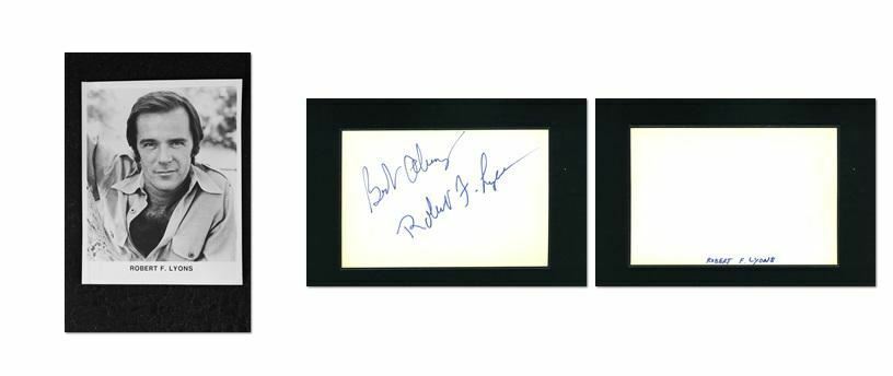 Robert F. Lyons - Signed Autograph and Headshot Photo Poster painting set - Todd Killings, The