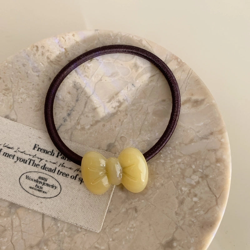 Women’s Sweet Minimalist Bow Knot Acetic Acid Sheets Hair Tie