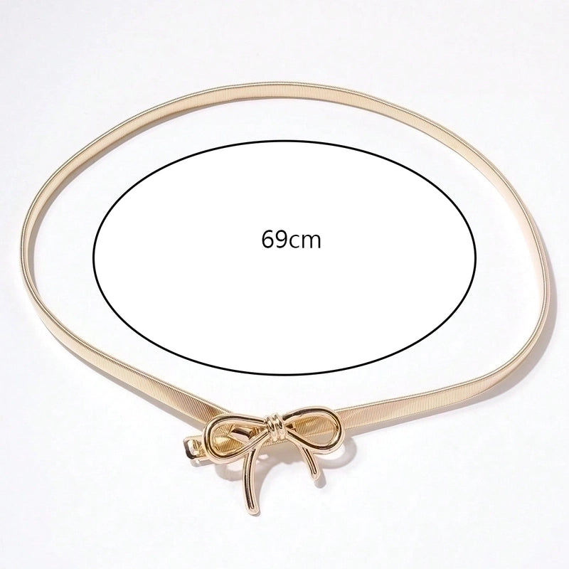 Lady Bow Knot Alloy Women’s Chain Belts