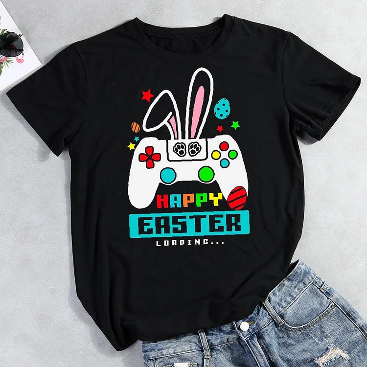 Easter Gamer Round Neck T-shirt-Annaletters