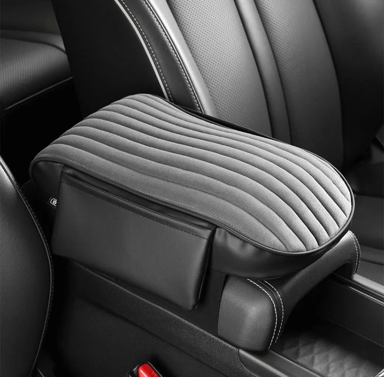 Pad winter short plush car armrest box pad protective cover pad