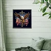 Diamond Painting-5D Full Round Drill American Eagle Cross