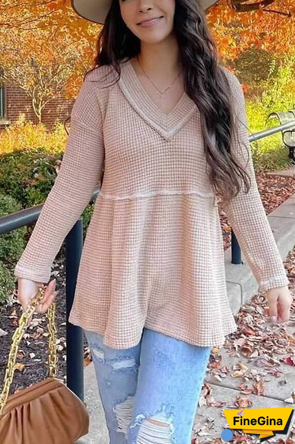 Colorblock Long Sleeve Ruched Top