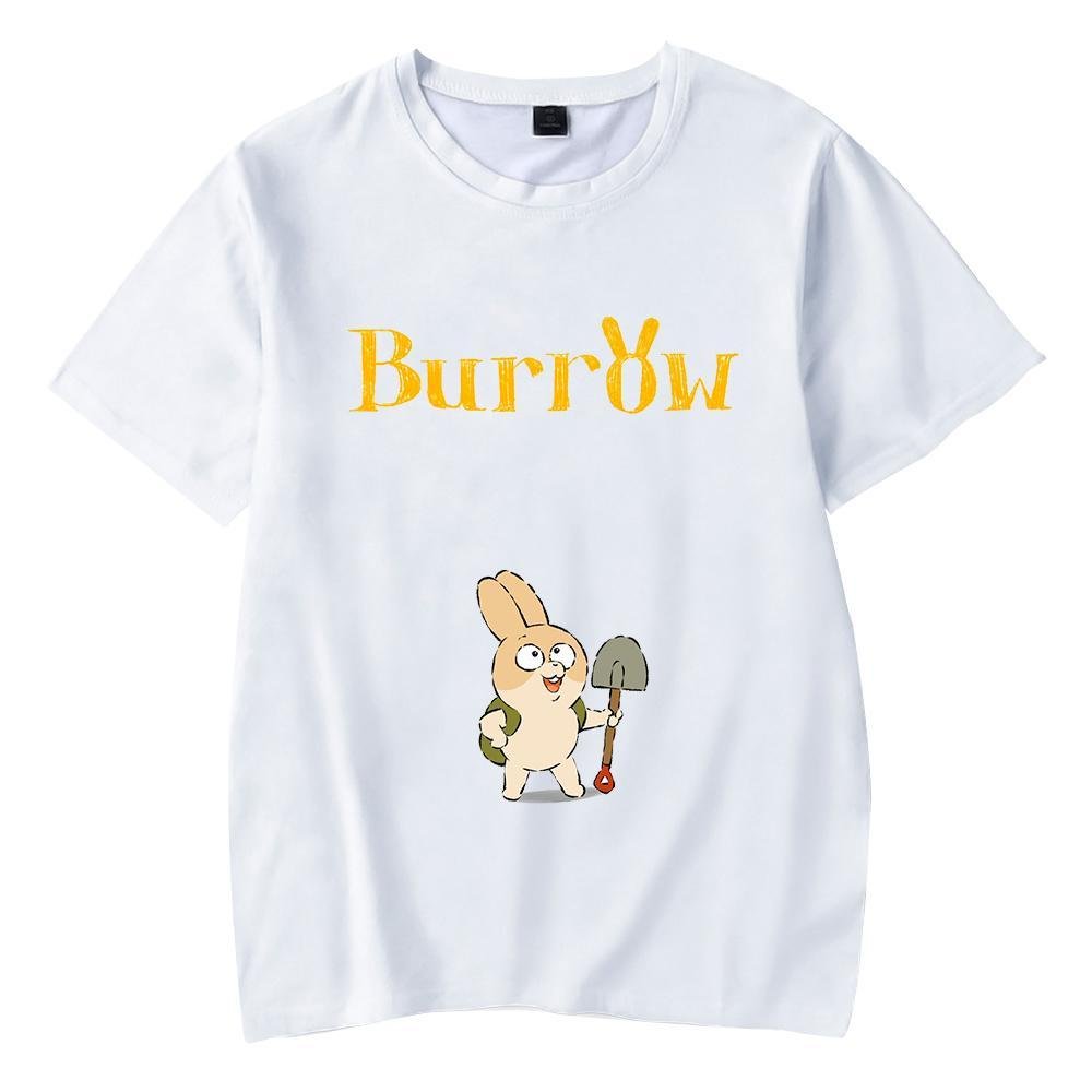 Burrow T-Shirt Round Neck Short Sleeves for Kids Adult Home Outdoor Wear