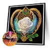 Diamond Painting-DIY Crystal Rhinestone Rose Heart