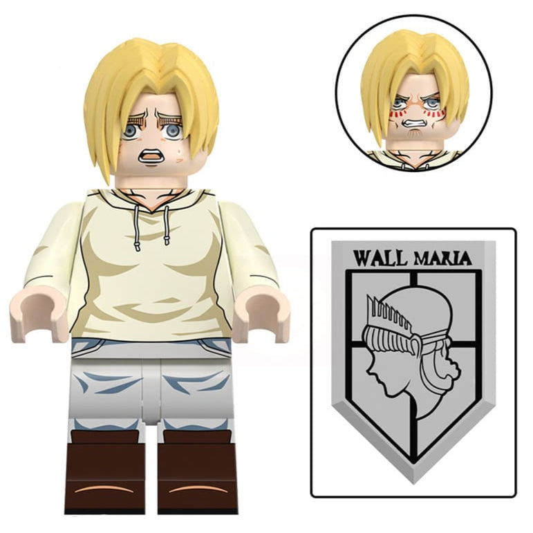 Annie Leonhart Attack on Titan Custom Anime Minifigure Minifigure Bricks monstertoys