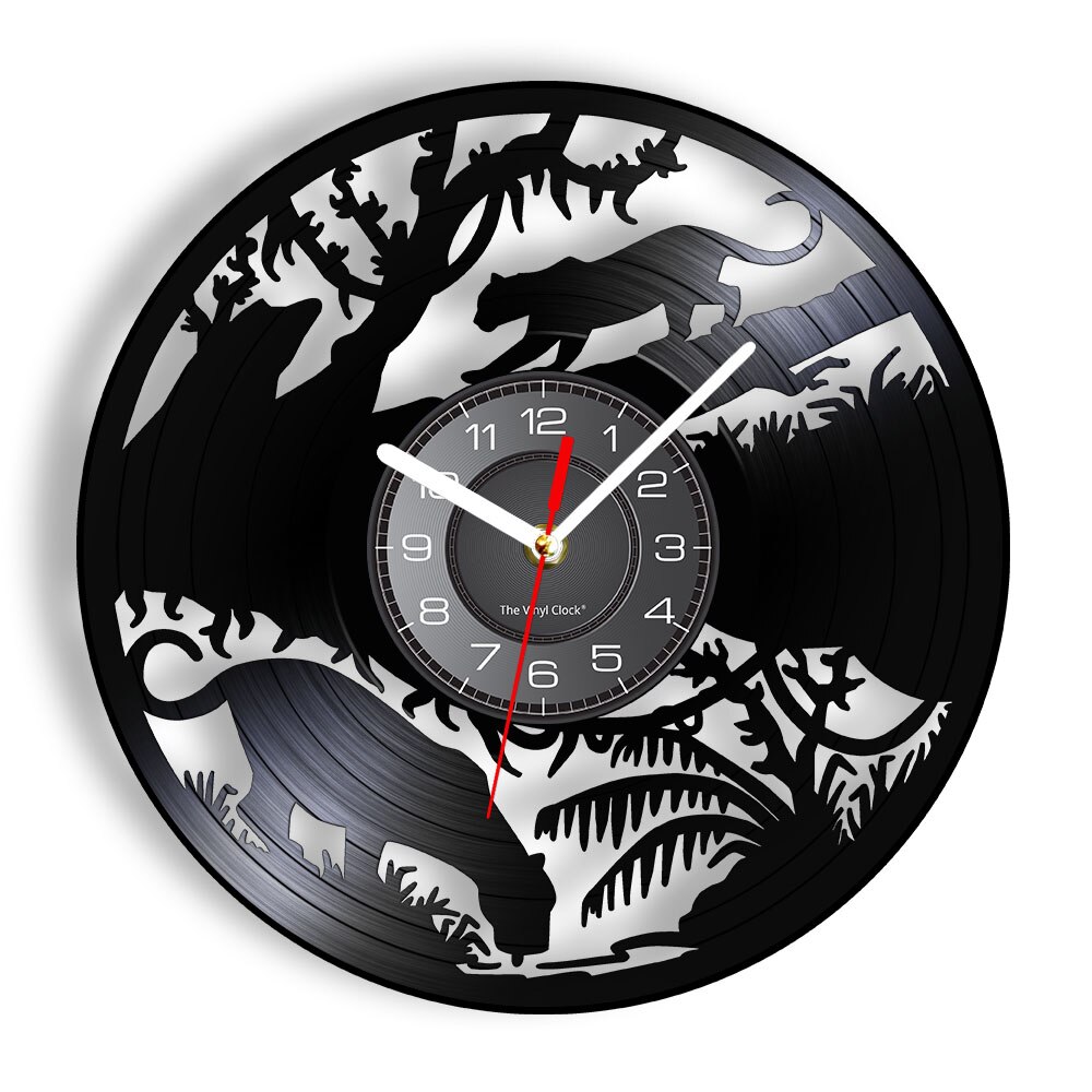 

Black Panther CD Disc - Vinyl Record Wall Clock - Without LED, 501 Original