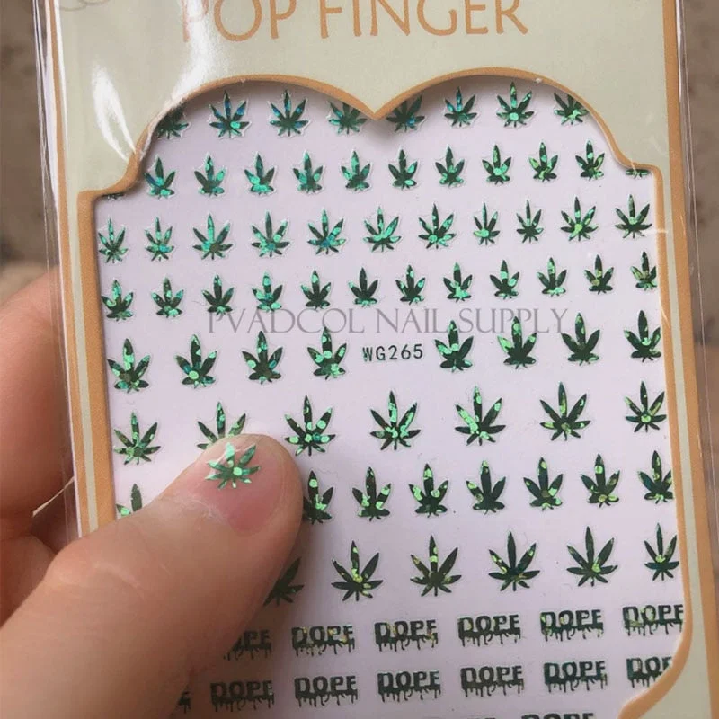 3D Holographic Stars Nail Stickers Self-adhesive Transfer Decals Lips Snowflake Sliders Tips Salon Manicure Nail Art Decoration-Nail Inspo