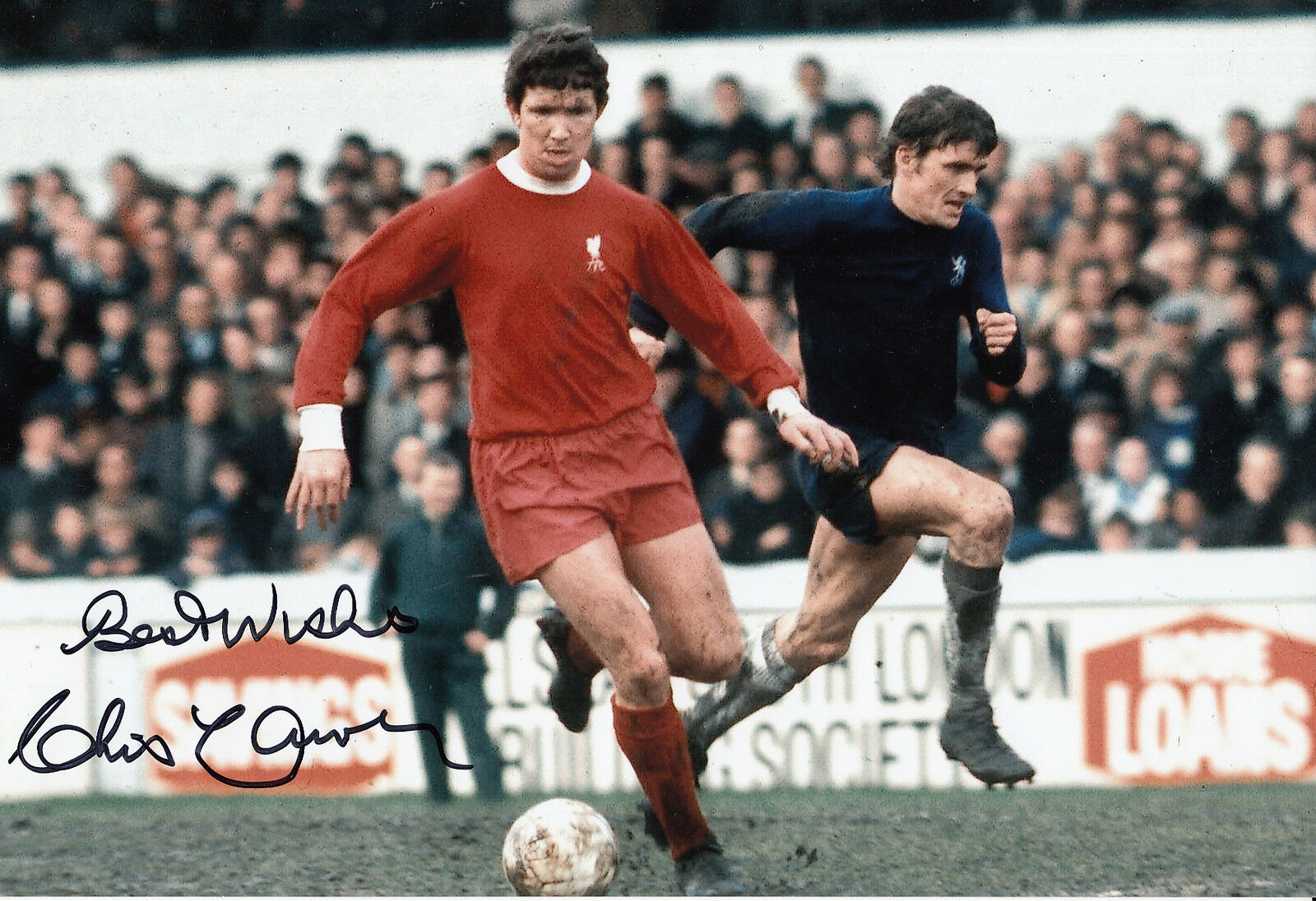 Chris Lawler Liverpool Hand Signed Photo Poster painting 12x8.