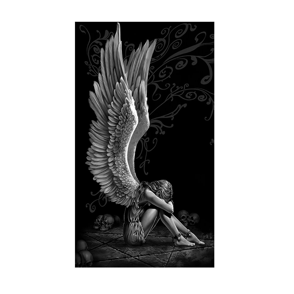 Imprisoned Angel Girl Canvas Painting Gothic Fashion Art Poster Living Room Decoration Wall Pictures For Room Decor Wall Decor