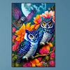 >SALE<5D DIY Full Square Drill Diamond Painting Owl Kit Home Decor Art 45x65cm