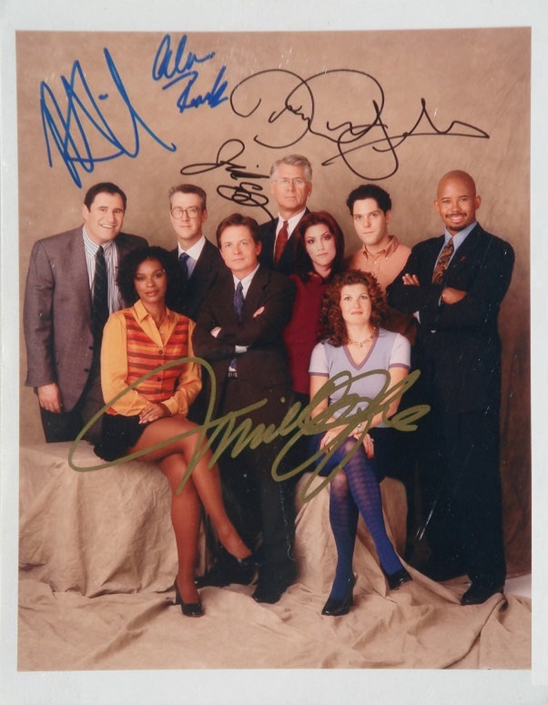 SPIN CITY CAST Signed Photo Poster painting X5 Michael J. Fox, Richard Kind, Alan Ruck, Barry Bostwick, Jennifer Esposito wcoa