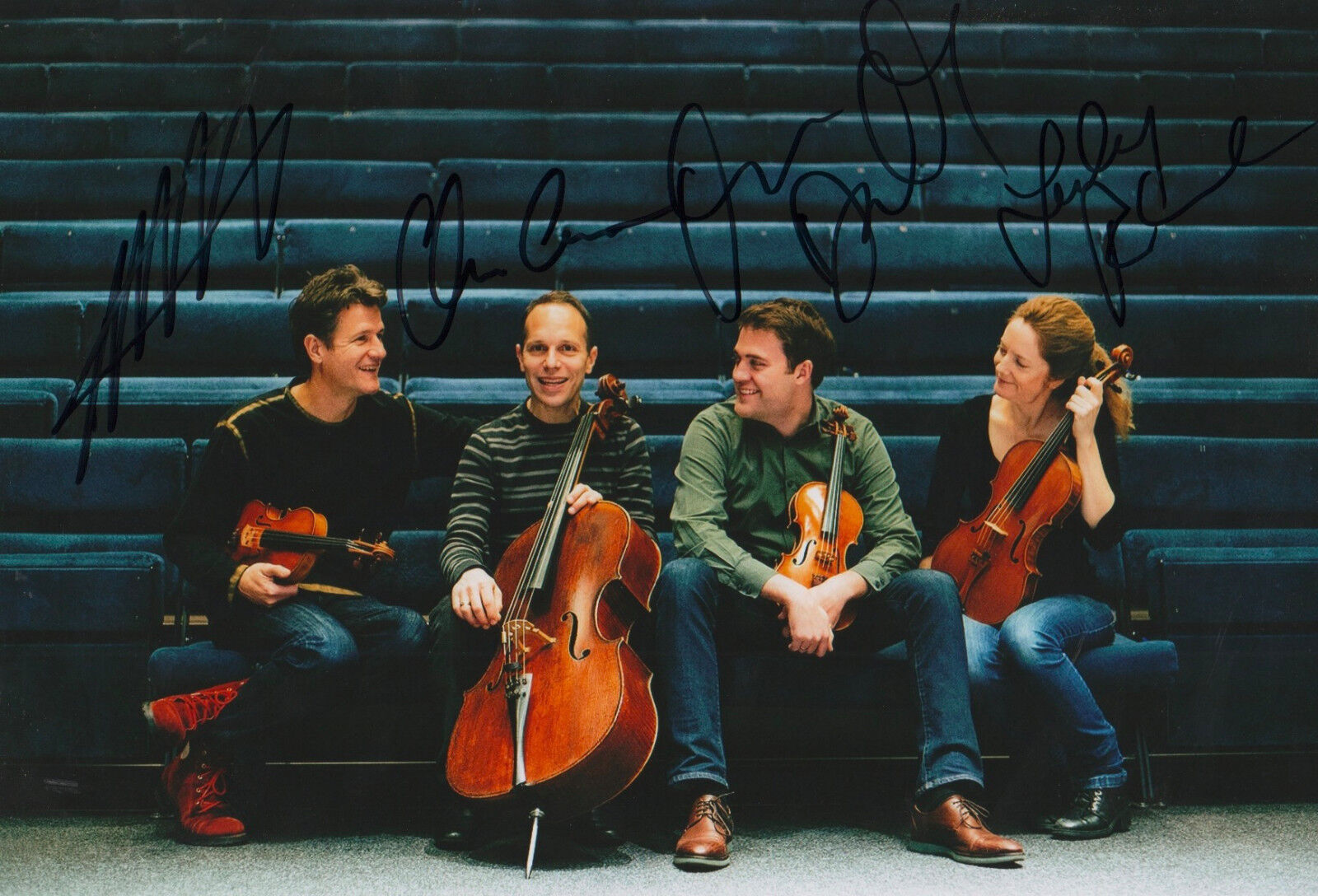 St. Lawrence String Quartet signed 8x12 inch Photo Poster painting autographs