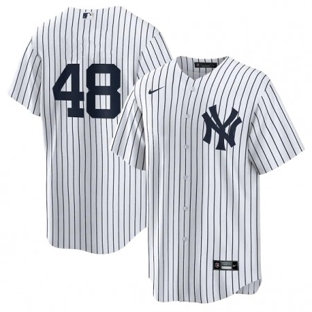 Youth New York Yankees #48 Anthony Rizzo White Cool Base Stitched Baseball Jersey 7I34
