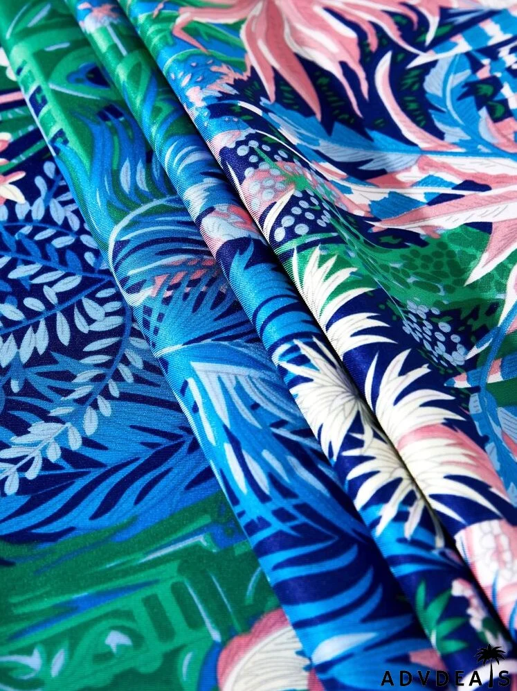 Flower & Leaf Print Bandana