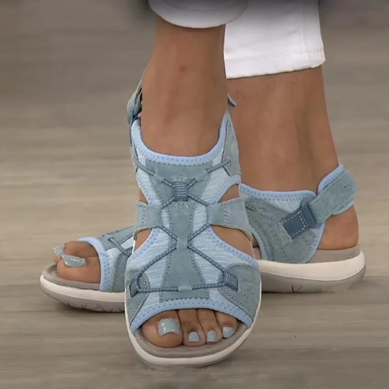 Belifi Women Solid Color Hollow Out Casual Lady Sandals
