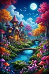 Luxury AB Velvet Diamond Painting Kit - Landscape