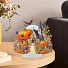 DIY Halloween Pumpkin Church Acrylic Diamond Painting Desktop Ornaments