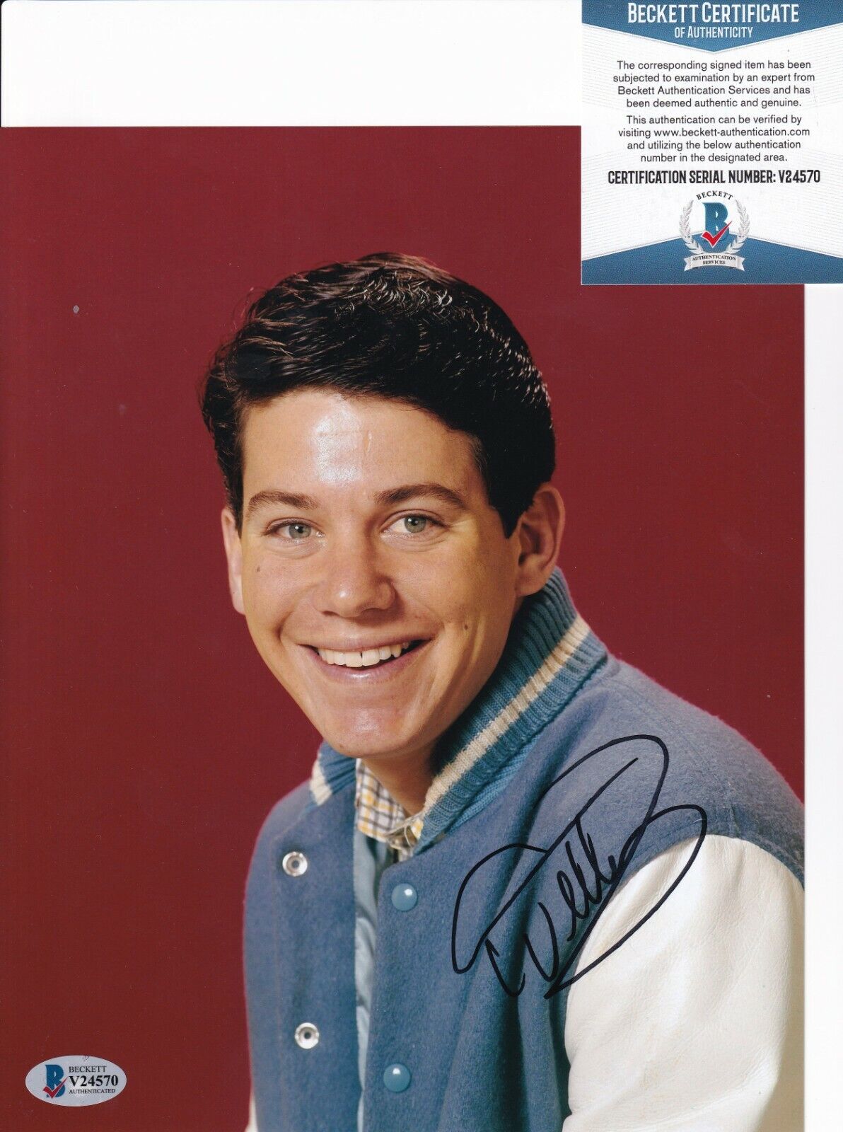 ANSON WILLIAMS signed (HAPPY DAYS) Potsie Weber 8X10 Photo Poster painting BECKETT BAS V24570