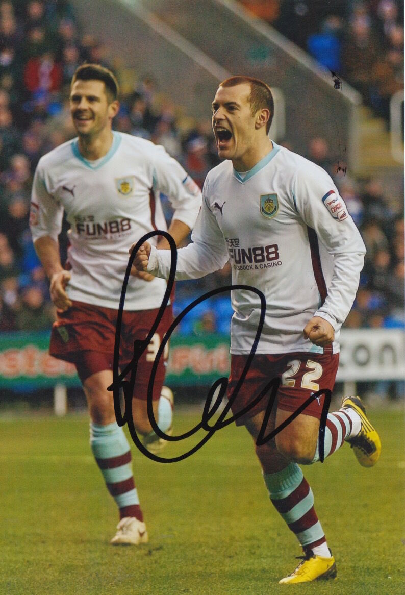 BURNLEY HAND SIGNED ROSS WALLACE 6X4 Photo Poster painting 3.