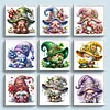 (Multi Style)[Multi-Style]Goblin And Aniaml-Full Embroidery 3 Strands 11CT Stamped Cross Stitch-45*45CM