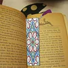 DIY Flower Special Shaped Diamond Painting Leather Tassel Bookmark
