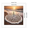Girl On The Beach - 14CT Counted Cross Stitch - 45*45cm