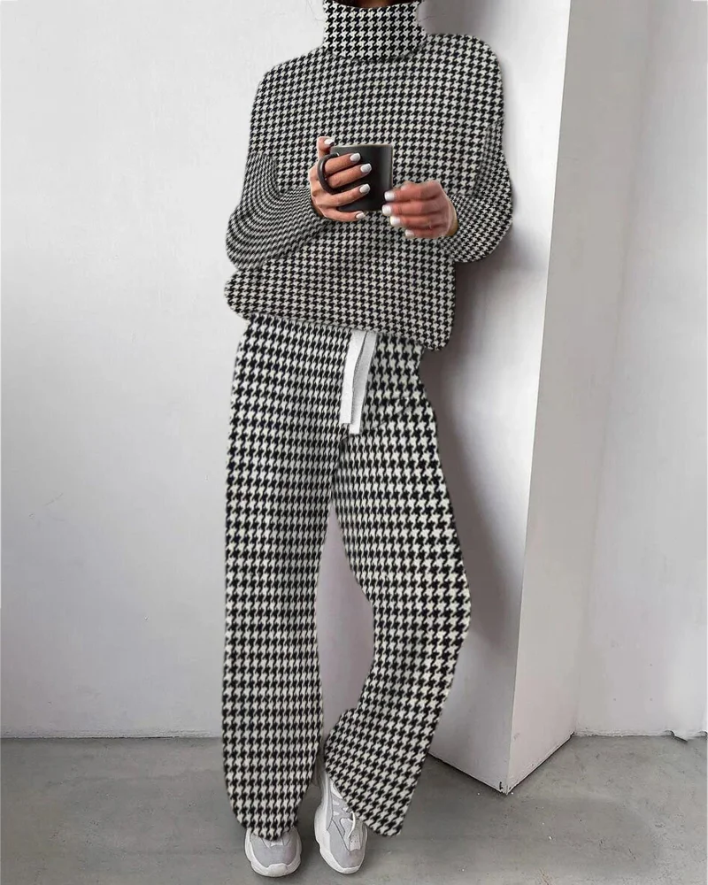 Women‘s Loose Casual Two-Piece Suit ac80
