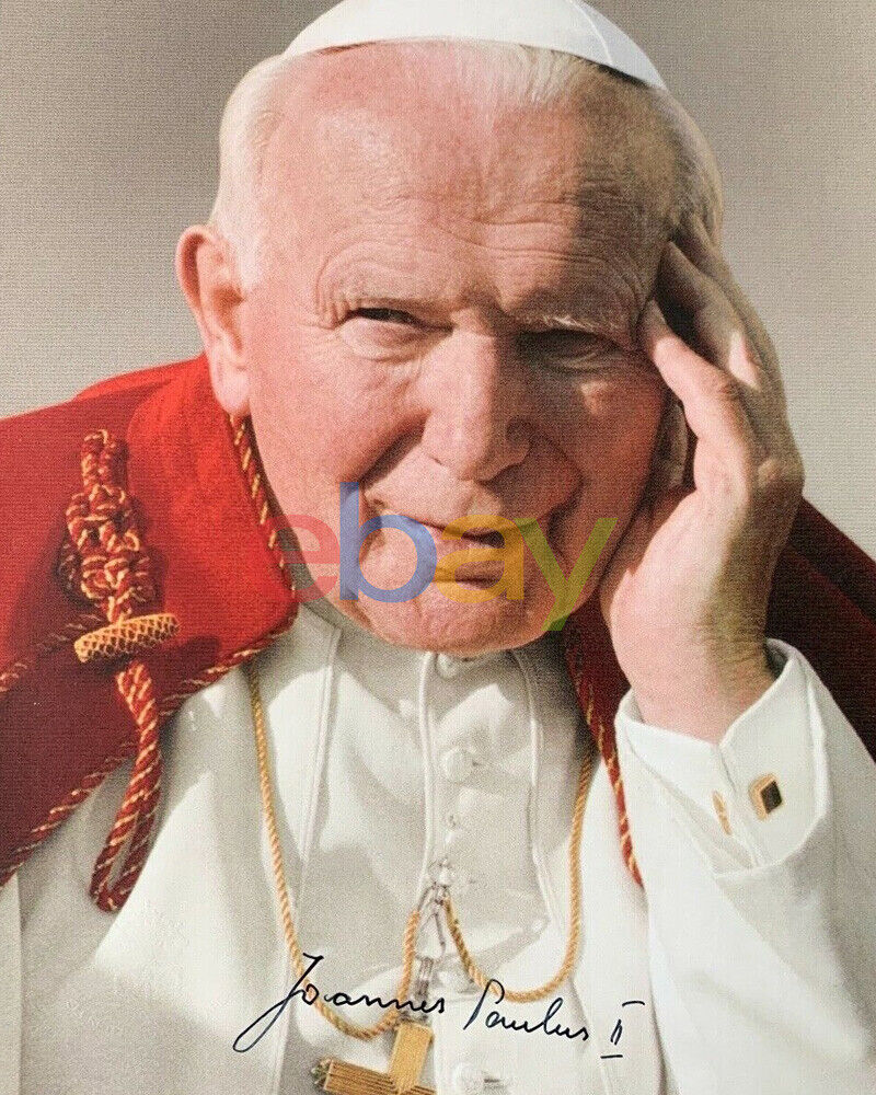 POPE JOHN PAUL II ?2005 Head Of Catholic Church signed Photo Poster painting 8x10 blind temple r