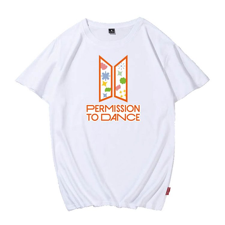 BTS Permission to Dance Printed Candy Color T-shirt