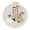 【Limited Stock Sale】Nativity Shepherd-DIY Embroidery Kit with Pattern Cotton Threads Needles Hoop 25*25cm/9.84*9.84in tapestrymarket