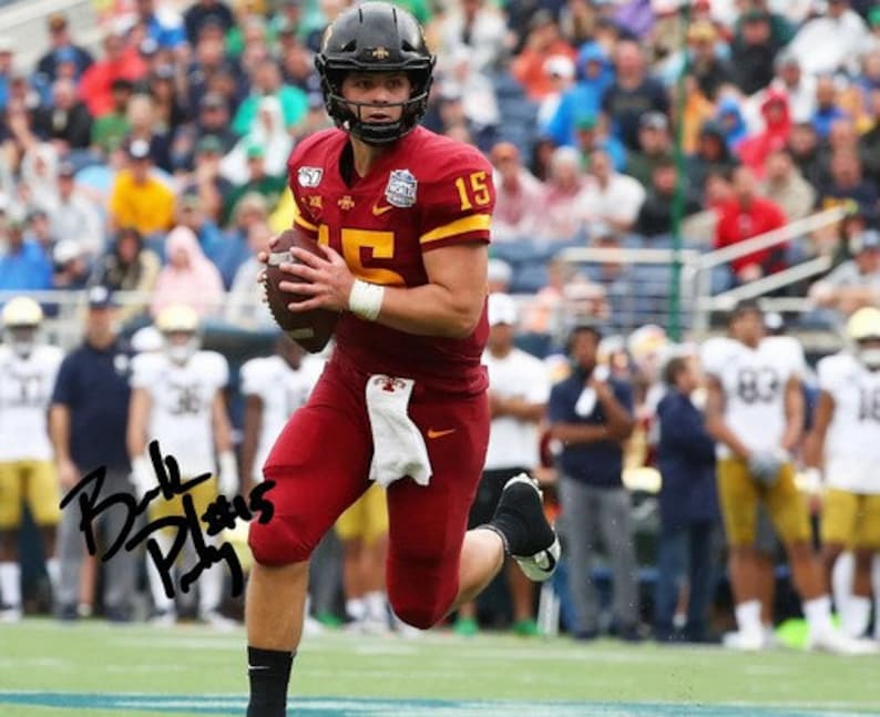 Brock Purdy Signed Photo Poster painting 8X10 rp Autographed Iowa State Cyclones