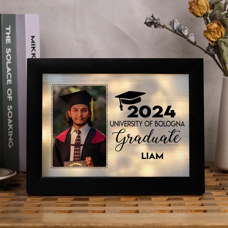 2024 Graduation Gift - Personalized Name and Photo Frame Night Light LED Night Light Gift for Her/Him