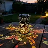 Colorful Butterfly Solar Lanterns Outdoor Waterproof Gift for Moms Women Mother Grandma Hanging Solar Lights for Yard Patio Porch Balcony Garden Decor