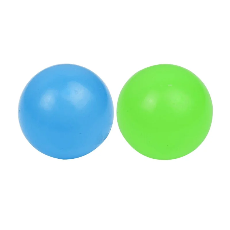 4.5cm Luminous Balls High Bounce Glowing Stress Ball Sticky Wall Home Party Decoration Kids Gift Anxiety Toy Glow in the Dark