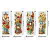 4Pcs Special Shape Flower Lights Diamond Painting Bookmark Art Projects