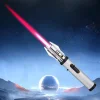 Lightsaber red flame flamethrower, 360° use metal outdoor windproof turbine torch jet lighter