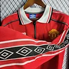 1998-2000 Retro Manchester United Home Long sleeve Football Shirt 1:1 Thai Quality