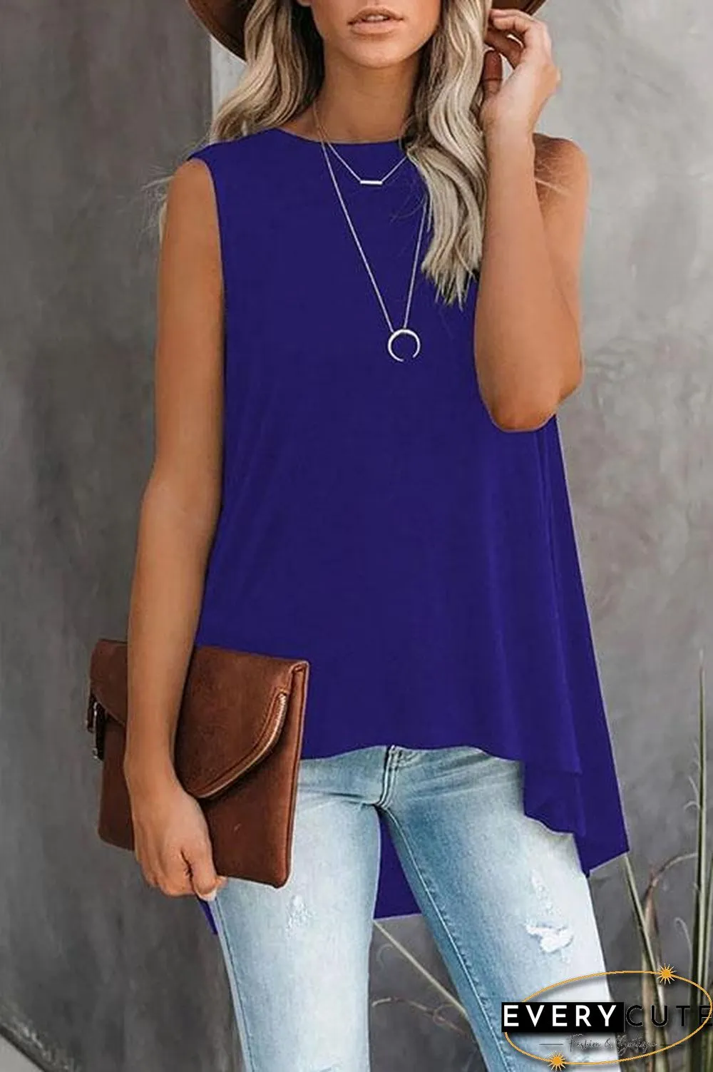 Basic Solid Top T-shirt
