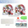 Diamond Painting Acrylic Penguin Snowman Christmas Napkin Holder Set