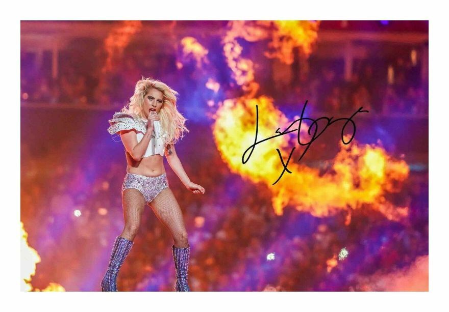 LADY GAGA AUTOGRAPH SIGNED PP Photo Poster painting POSTER