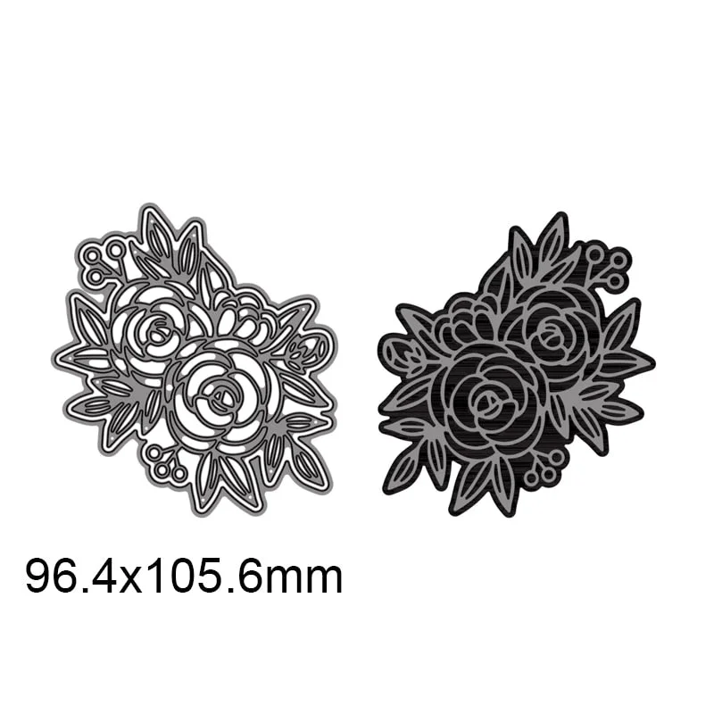 Rose Flower Metal Cutting Dies For DIY Scrapbook Cutting Die Paper Cards Embossed Decorative Craft Die Cut New