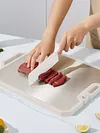 Stainless Steel Cutting Board Double Sided Chopping Block for Meat Vegetables