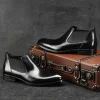 Fashion Mens Leather Chelsea Ankle Boots 