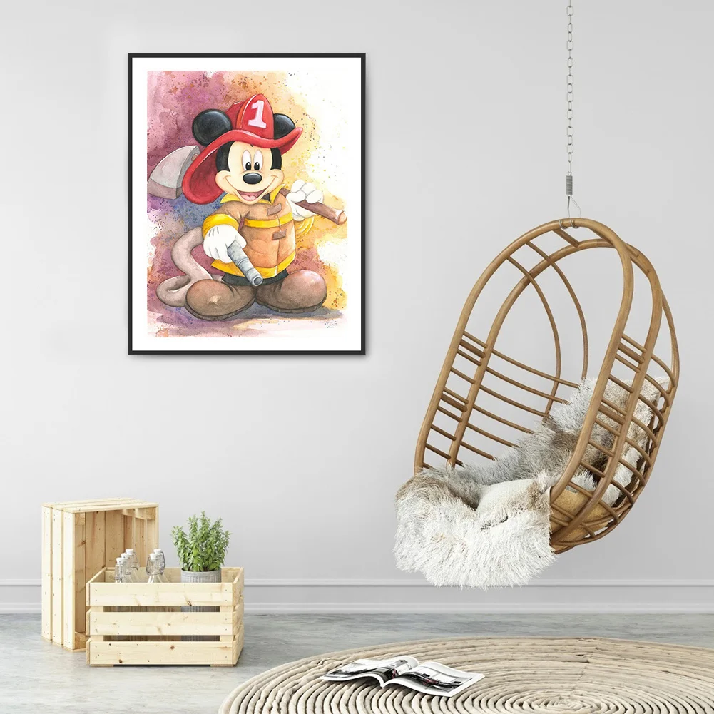 Diamond Painting - Full Round Drill - Cartoon Mouse(30*40cm)