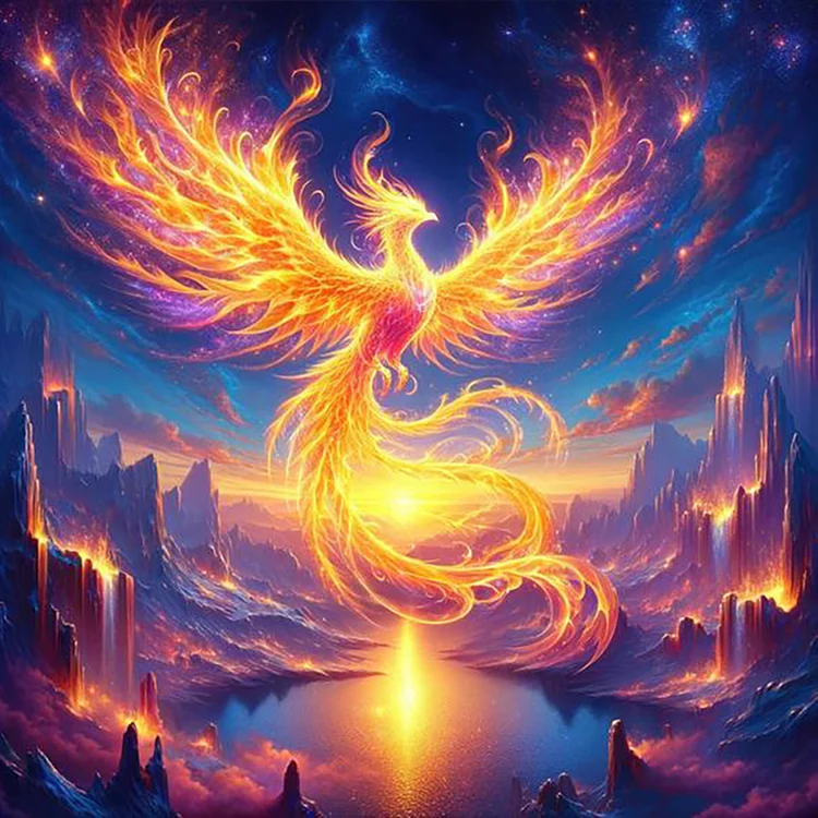 Phoenix Nirvana 30*30CM (Canvas) Full Round Drill Diamond Painting gbfke