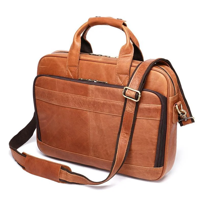 Practical Business Large Capacity Handbags Vintage 15.6 Inch Case