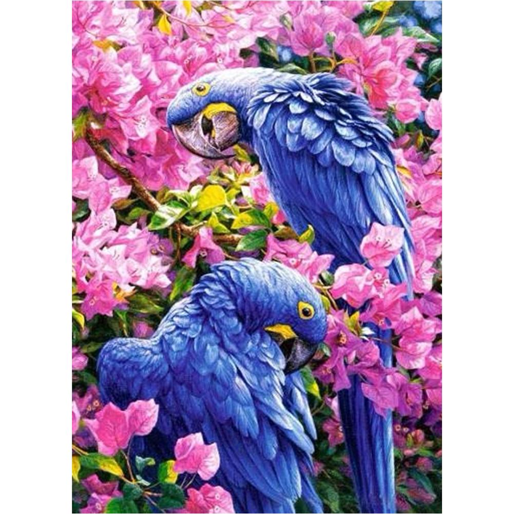 

30*40CM - Parrotss - Round Drill Diamond Painting, 501 Original