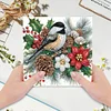 (US Only)6PCS DIY Diamond Art Greeting Cards Christmas Bird Congratulations Cards & Gifts
